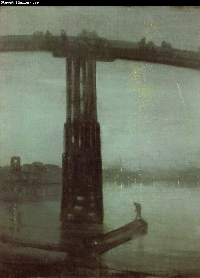 James Mcneill Whistler Nocturne in blatte and gold